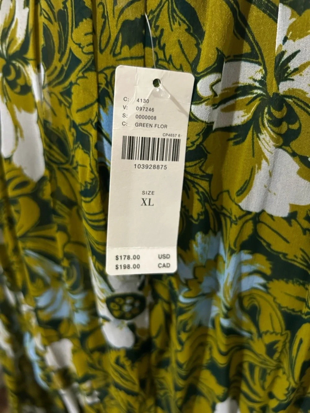 Anthropologie Somerset Long-Sleeve Mock-Neck Chiffon Maxi Dress Size XL - Picture 7 of 8